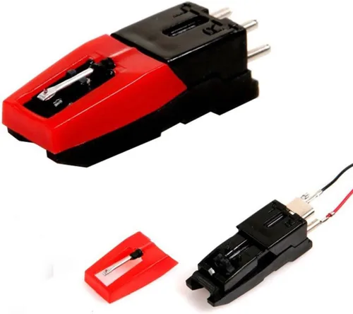 Miniatura 4 de ERINGOGO Aguja de repuesto para tocadiscos, 45 unidades, adaptador de disco, accesorios para tocadiscos de tinta, tocadiscos, aguja, tocadiscos