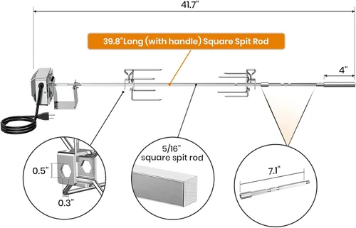Miniatura 3 de onlyfire Kit de repuesto de asador de parrilla de acero inoxidable para parrillas de gas Weber Genesis II y Genesis II LX de 4 y 6 quemadores, NO SE
