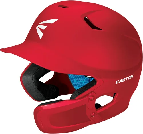 Miniatura 34 de Easton Z5 2.0 - Casco de bateo de béisbol Incluye protector de mandíbula reversible Negro