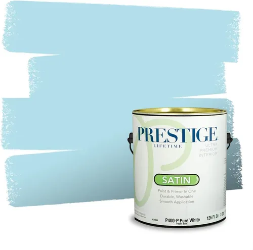 Miniatura 509 de Pintura Exterior + imprimación PRESTIGE, todo-en-uno, 1 galón, acabado mate, color comparable al Valspar* Royal Gray* VS151-Gris real