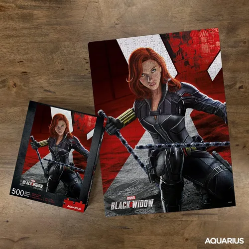 Miniatura 3 de AQUARIUS Marvel Black Widow Movie (rompecabezas de 500 piezas), sin reflejos, ajuste de precisión, prácticamente sin polvo, mercancía