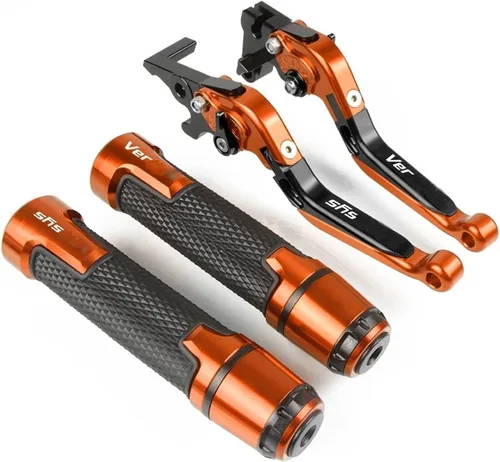 Miniatura 10 de Accesorios de motocicleta Ajustable Plegable Extensible Palanca de Embrague de Freno Manillar Manillar Agarraderas Tapón CNC para Kawasaki Z300