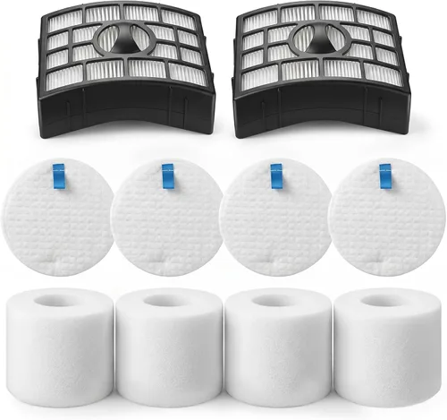Filtros de vacío de repuesto para Shark Rotator Powered Lift-Away AZ1002 | NV650 NV651 NV652 NV750 NV751 NV752 NV753 AX950 AX951 AX952 ZU632, 2 Post