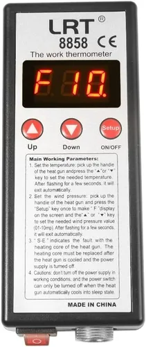 Miniatura 6 de Estación de aire caliente micro 8858 LRT SMD de retrabajo de desoldadura digital Smart Sleep Mode / Auto Cooling Protection / Airflow Adjustment