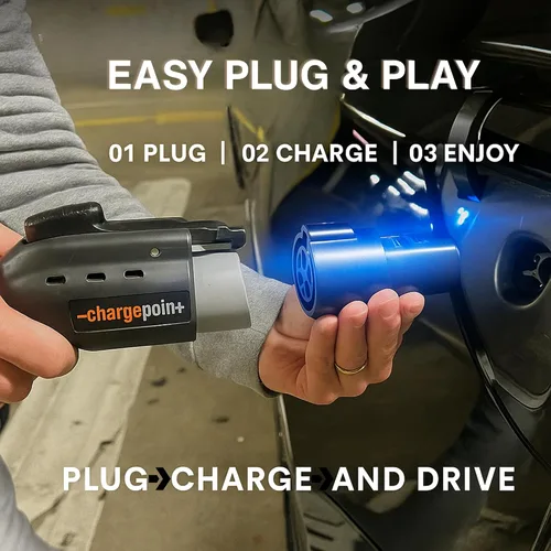 Miniatura 5 de Adaptador J1772 a Tesla 60A 250V Carga Rápida Certificada Seguridad Testada UL/CE/FCC/RoHS Adaptador de Carga EV Nivel 2 Sin