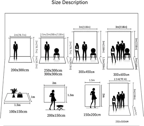 Miniatura 5 de Telón de fondo negro para fotografía Pantalla de fondo para retrato para telón de fondo de fotos Estudio de fotografía de video (8x10 pies, Negro)