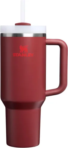 Miniatura 174 de Stanley Quencher H2.0 - Vaso de acero inoxidable con asa, pajilla y tapa FlowState giratoria de 3 posiciones; aislamiento térmico, sin BPA; apto
