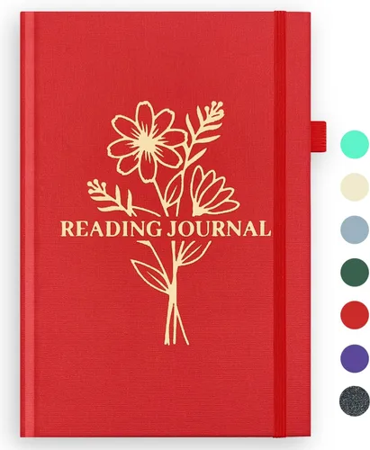 Miniatura 10 de Diario de lectura, diario de lectura de libros, seguimiento y revisa tu lectura, accesorios de libros de regalo para amantes de los libros y Verde