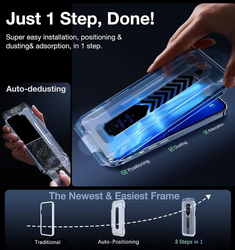 Miniatura 7 de UltraGlass TOP 9H+ - Vidrio 9H+ para protector de pantalla iPhone 11/XR, grado militar a prueba de roturas y duradero, protector de pantalla