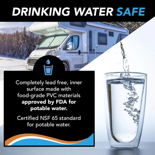Miniatura 5 de PIRIT Manguera de agua térmica para RV, granja y hogar, control por termostato, protección contra congelación de -40 °F, apta para agua de bebida