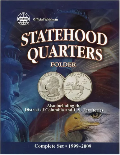 Miniatura 2 de Whitman Tablero Compacto para Coleccionista de Monedas - Mapa de Monedas de Estados Unidos, Serie de Cuartos de Moneda de 1999 – 2009 incluyendo DC