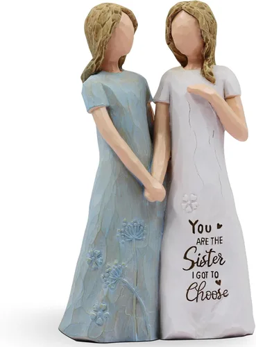 BORLESTA Regalos para amigas para mujeres, regalos de amistad, regalo para amigos, You're The Sister I Got to Choose - Regalo de cumpleaños para