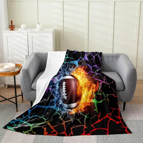Miniatura 13 de Erosebridal Manta de snowboard de 40 x 50 pulgadas, moderna manta abstracta para niños y niños, acogedora para cama y sofá, manta de forro polar
