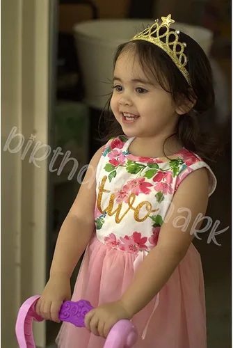 Miniatura 2 de Conjunto de vestido de cumpleaños para bebé niña de dos años