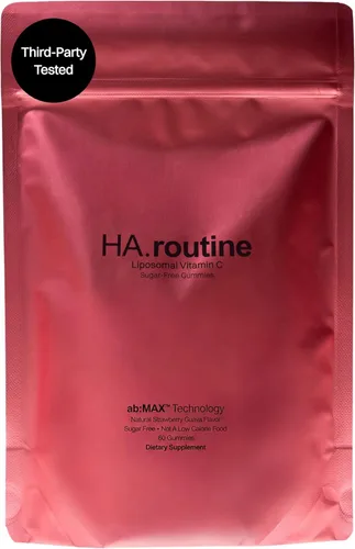 Haroutine Gomitas liposomales de vitamina C – 500 mg, 60 gomitas sin azúcar, 30 porciones, apoyo a la inmunidad y el colágeno, antioxidante, sabor