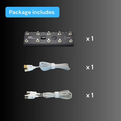 Miniatura 7 de PAINTAUDIO MIDI Captain Controlador de Pie Multi-Efectos Teclados Sintetizador USB-MIDI software musical Bias con Función de Motor de Tiempo