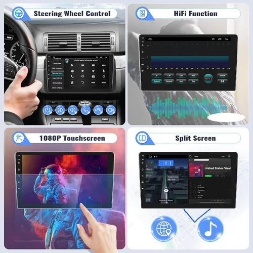 Miniatura 6 de SIXWIN 1G+32G Radio de Estéreo de Coche Android para Hyundai Elantra 2011 2012 2013 con Apple Carplay Inalámbrico Android Auto Bluetooth pantalla