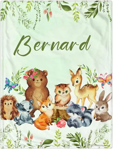 Miniatura 36 de Manta de Bebé Personalizada para Niñas, Manta de Bebé Personalizada con Nombre Súper Suave Mantas con Nombre Personalizado para Niños, Mantas