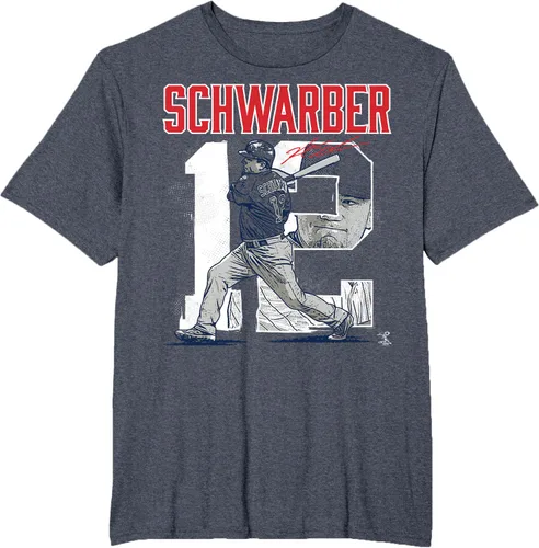 Miniatura 7 de Camiseta con número de jugador de Kyle Schwarber - Ropa, Azul / Patchwork, S