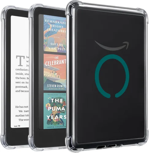 iDLEHANDS Funda magnética transparente para Kindle Paperwhite de 7" de 12ª generación 2024 y Kindle Colorsoft - con AirBag compatible con iPhone