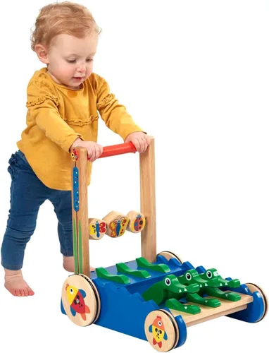 Miniatura 8 de Juguete para empujar de cocodrilo Melissa & Doug Deluxe Chomp and Clack, Estándar, talla única , Multicolor