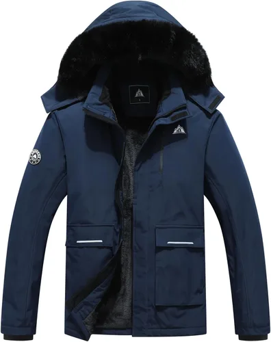 MOERDENG - Chaqueta de esquí para mujer, resistente al agua, abrigo de invierno para nieve, cortavientos de montaña, con capucha