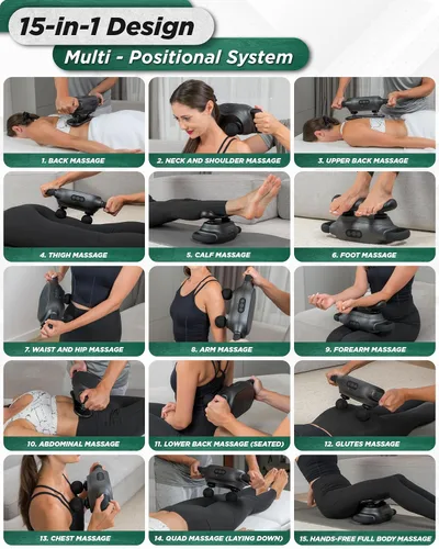 Miniatura 7 de Lunix Masajeador LX26 FSA para piernas y cuerpo completo, masajeador de vibración de mano para aliviar el estrés, relajación y comodidad muscular