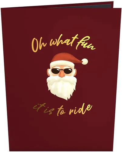 Miniatura 3 de Lovepop Tarjeta desplegable de Navidad para ella y él, tarjetas de felicitación navideñas 3D para niños, niñas, hombres, mujeres, motocicleta