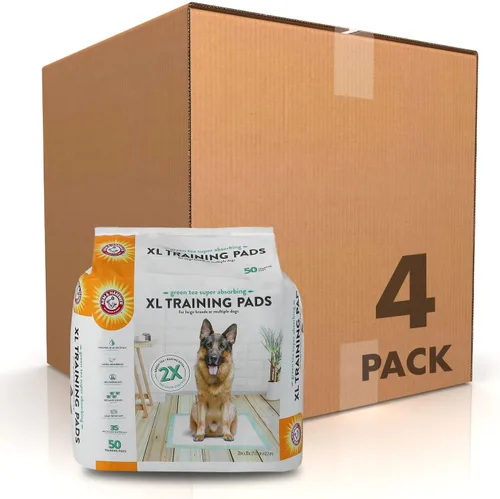 Miniatura 11 de Arm & Hammer Green Tea - Almohadillas de entrenamiento para mascotas, 8 unidades, súper absorbentes con té verde y bicarbonato de sodio, control