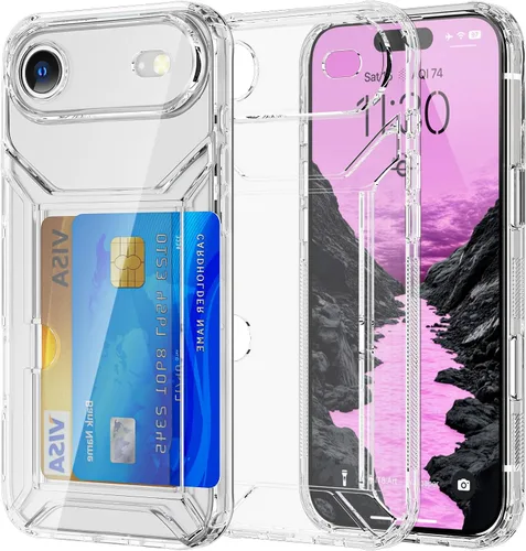 Miniatura 58 de AICase Funda protectora para iPhone 16 compatible con iPhone 16, delgada, ligera, transparente [no amarillenta] Diseño vibrante