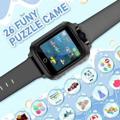 Miniatura 5 de Awatty Reloj Inteligente para Niños, Reloj para Niños con 26 Juegos Cámara Grabadora de Video Música Alarma Calculadora Calendario Linterna