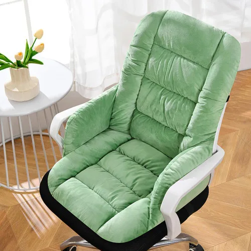 Miniatura 16 de Cojín para silla de escritorio con respaldo alto, almohadilla de asiento para silla de oficina con parte inferior antideslizante para oficina