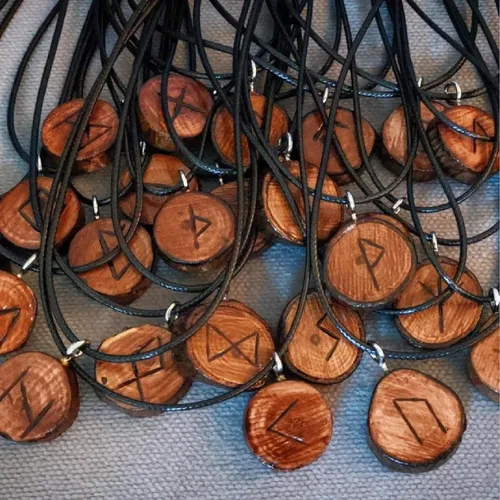 Miniatura 2 de Plantillas de runas para pintar en madera y piedras, reutilizables, borde celta, alfabeto antiguo, plantillas de símbolos vikingos