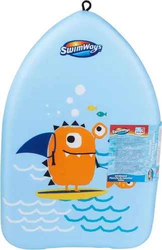 Miniatura 4 de SwimWays Paquete económico, gafas Guppy de cara de pez, natación suave y entrenador de patadas de monstruos marinos, aprende a nadar Kickboard