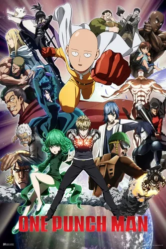 Miniatura 3 de One Punch Man - Póster de anime de Saitama, decoración de habitación de cumpleaños, póster de pared genial, 24 x 36 pulgadas