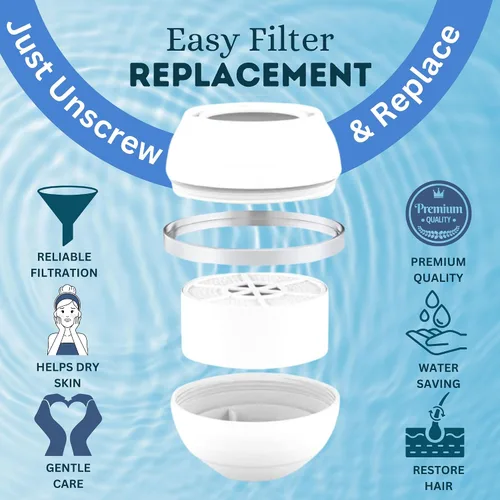 Miniatura 5 de Cartucho de filtro de agua para bañera, repuesto de filtro de bañera, filtro para bañera y grifo de baño