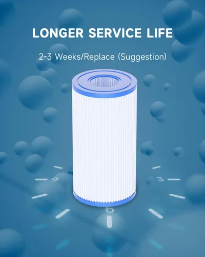 Miniatura 7 de AQUALTRA Filtros de piscina tipo A o C compatibles con 29000E/59900E, filtros de piscina fáciles de instalar, filtros de piscina sobre el suelo de 8