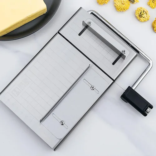 Miniatura 6 de Cortador de jabón hecho a mano – Cortadores de jabón de acero inoxidable con escala para hacer jabón rebanador de pan – Jabón para manualidades