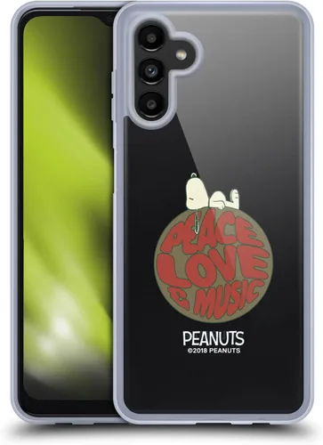 Miniatura 254 de Head Case Designs Funda de gel Woodstock 50th con licencia oficial de Peanuts Snoopy Guitar 1969 [protección de grado militar] compatible