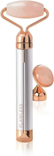 Miniatura 2 de Finishing Touch Flawless Rodillo facial vibratorio y masajeador de contorno, cuarzo rosa