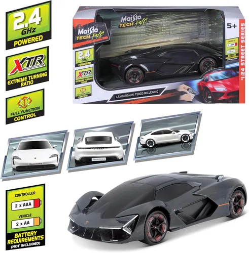 Miniatura 2 de Maisto Tech R/C Lamborghini Terzo Millenio Escala 1:24 2,4 GHz Negro Brillo