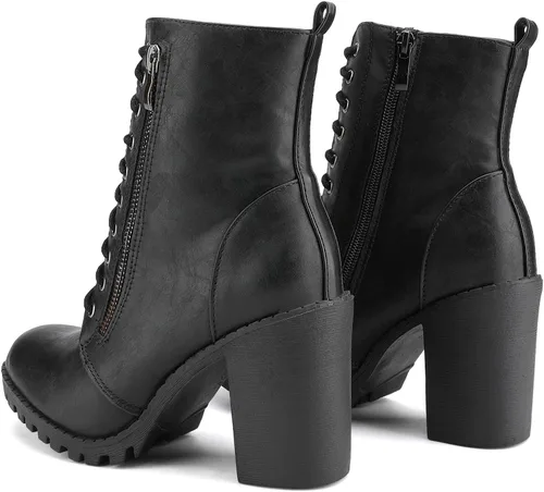 Miniatura 2 de DREAM PAIRS - Botines de tacón grueso para mujer