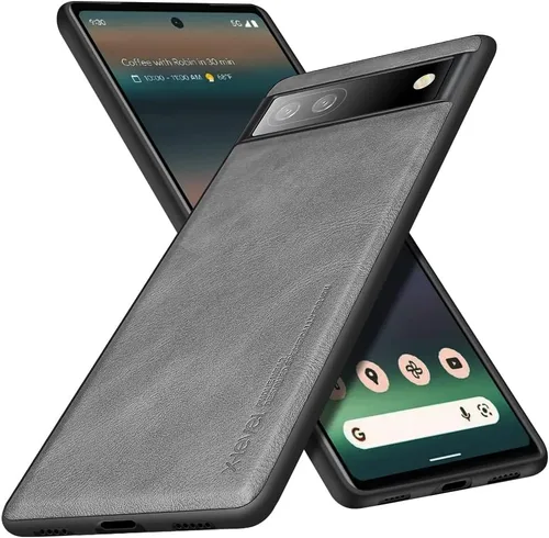 Miniatura 8 de X-level Funda delgada de piel sintética para Google Pixel 6A, funda delgada y delgada de TPU suave, a prueba de golpes, funda protectora para Google