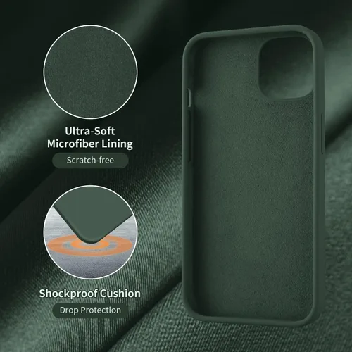Miniatura 6 de Cordking Funda diseñada para iPhone 13, diseñada para iPhone 14, funda ultradelgada de silicona, funda protectora a prueba de golpes