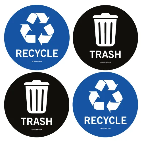 Miniatura 7 de Calcomanías de reciclaje, calcomanías de papelera de reciclaje y calcomanías para papeleras con protección UV, calcomanías de vinilo autoadhesivas