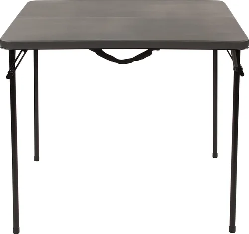 Miniatura 11 de Flash Furniture Dunham Mesa Cuadrada de Plástico Plegable para Eventos de 2.83 Pies con Asa de Transporte, Mesa de Banquete Bi-Fold para Eventos