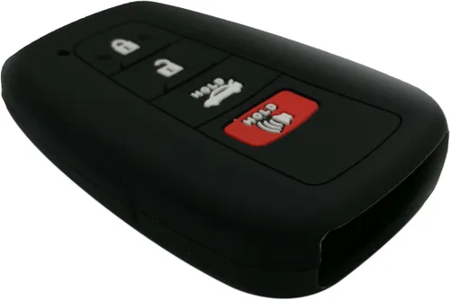 Miniatura 3 de 2 piezas de funda protectora completa de goma para llavero inteligente de 4 botones, cubierta de piel remota, sin llave, para Toyota Highlander 2