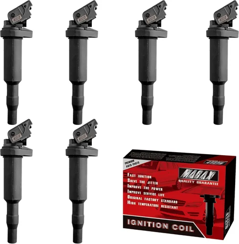 Juego de 6 bobinas de encendido UF592 C1638 compatibles con BMW 325Ci 328i 330Ci 335i 525i 528i 530i 535i 545i 745Li X3 X5 M5 M6 Z4 Mini Cooper -