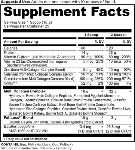 Miniatura 9 de Ancient Nutrition Péptidos de colágeno hidrolizados avanzados, proteína en polvo magra con probióticos y vitamina C, canela, para mujeres y hombres