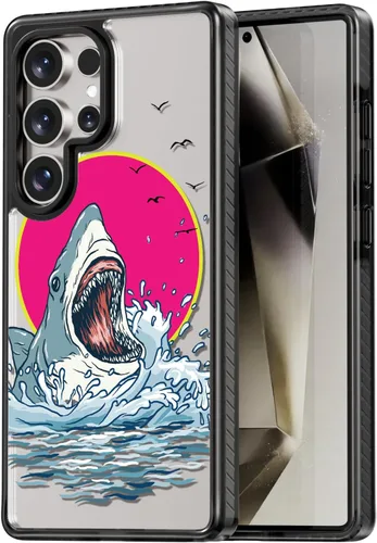 Miniatura 212 de Rosarnnah Funda compatible con Samsung Galaxy S24 Ultra, bonita estética, a la moda, divertida funda con estampado de gatito y gato, duradera a